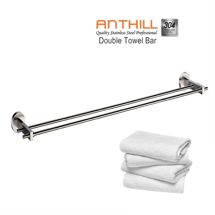 double rod towel bar